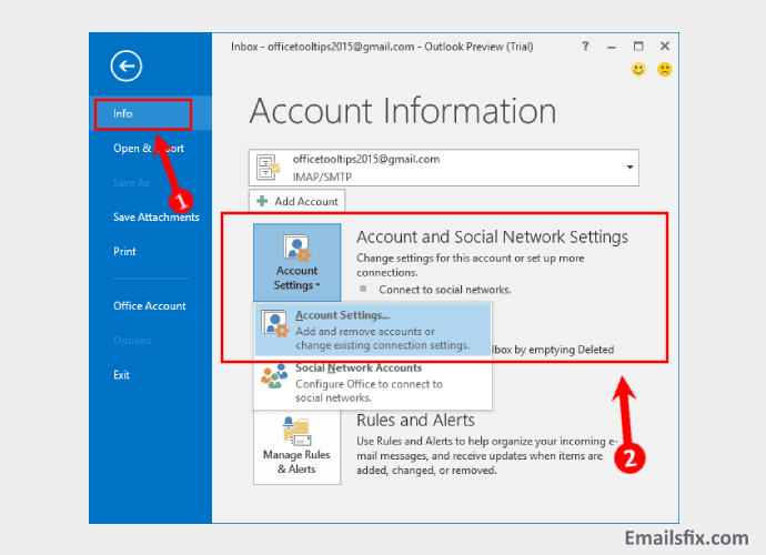 CenturyLink.Net Email Server Settings For Outlook