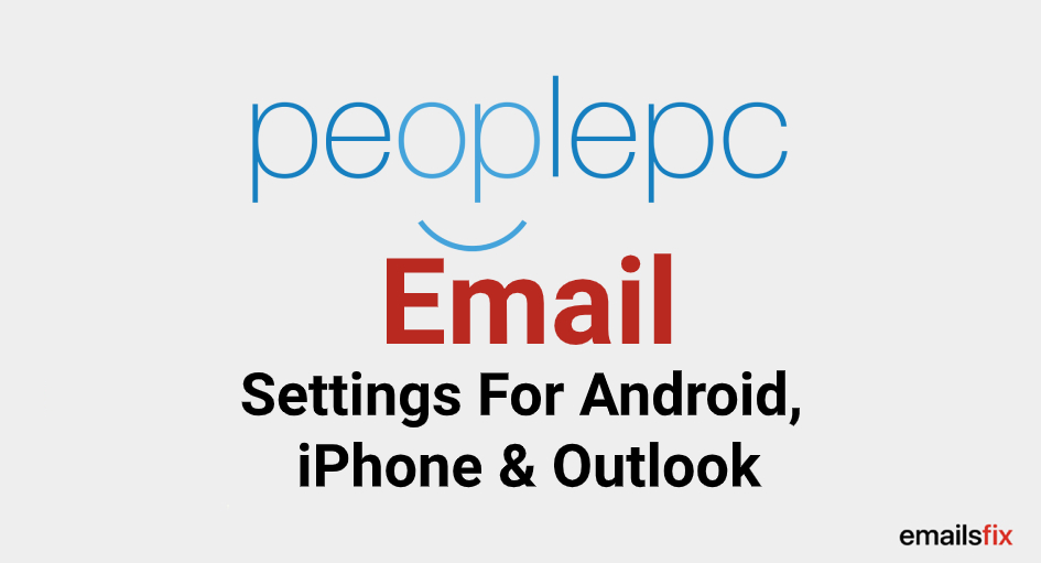 peoplepc email settings for iphone