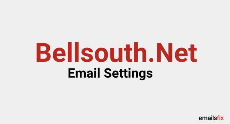 bellsouth email configuration for outlook