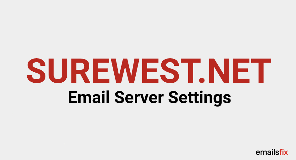 Surewest email server settings